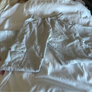 Light Gray Cargo Sweatpants